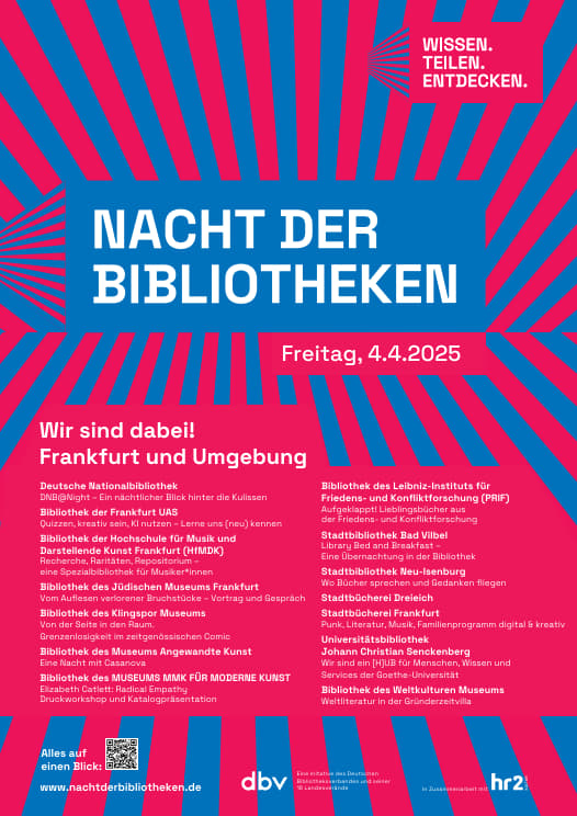 Das Plakat zur Nacht der Bibliotheken 2025